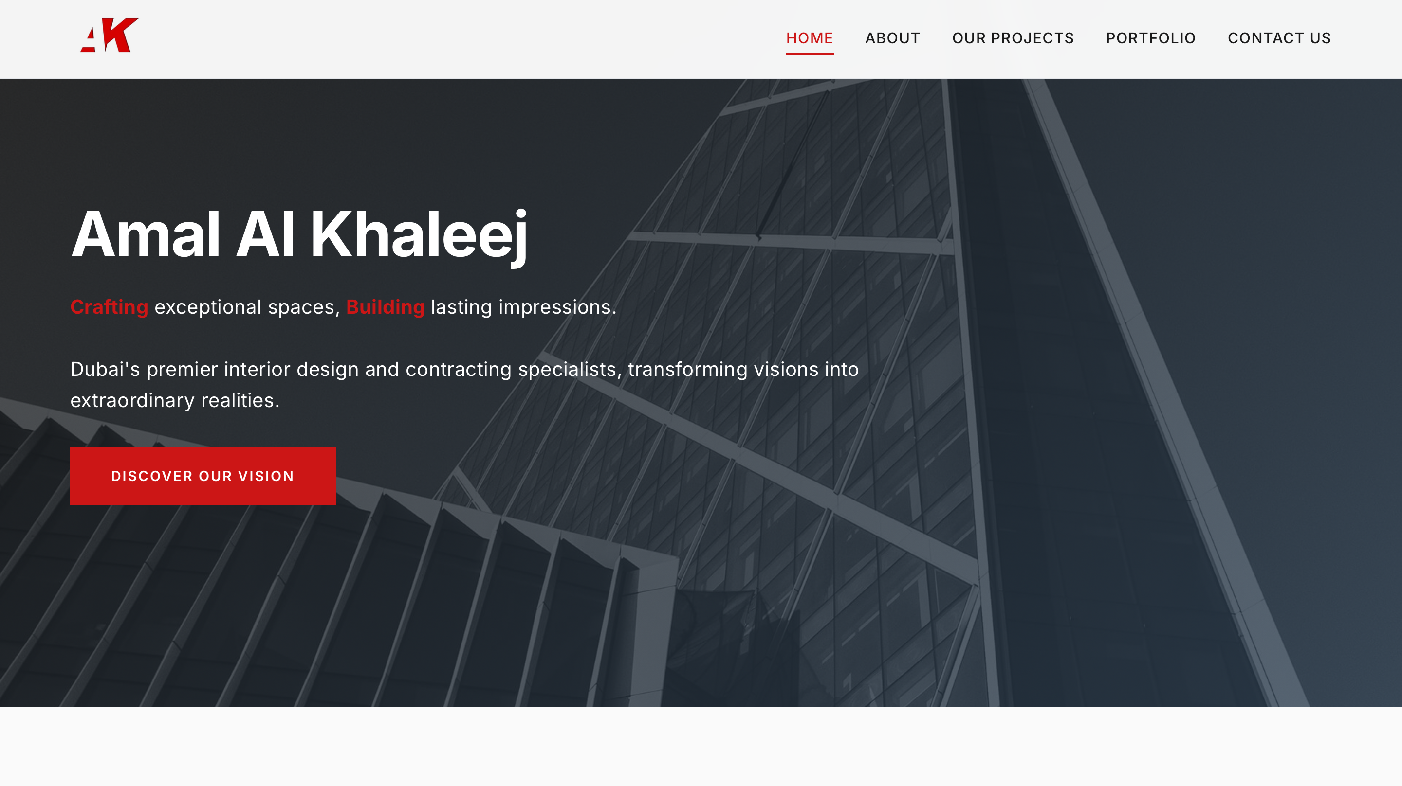 Amalak.ae website preview